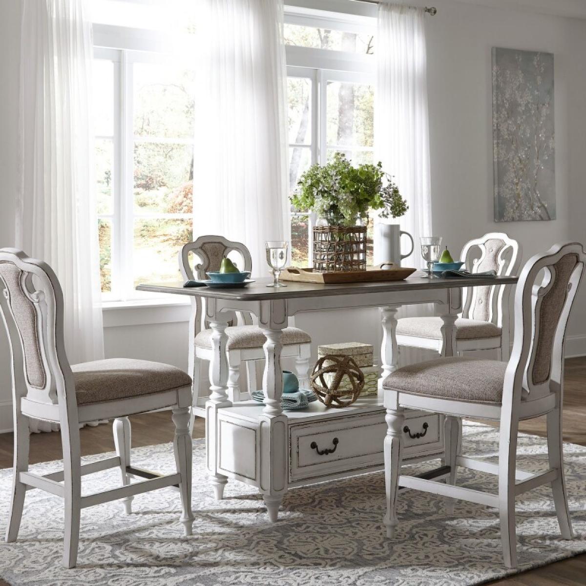 Magnolia Manor 5 Piece Gathering Table Set - Image 2