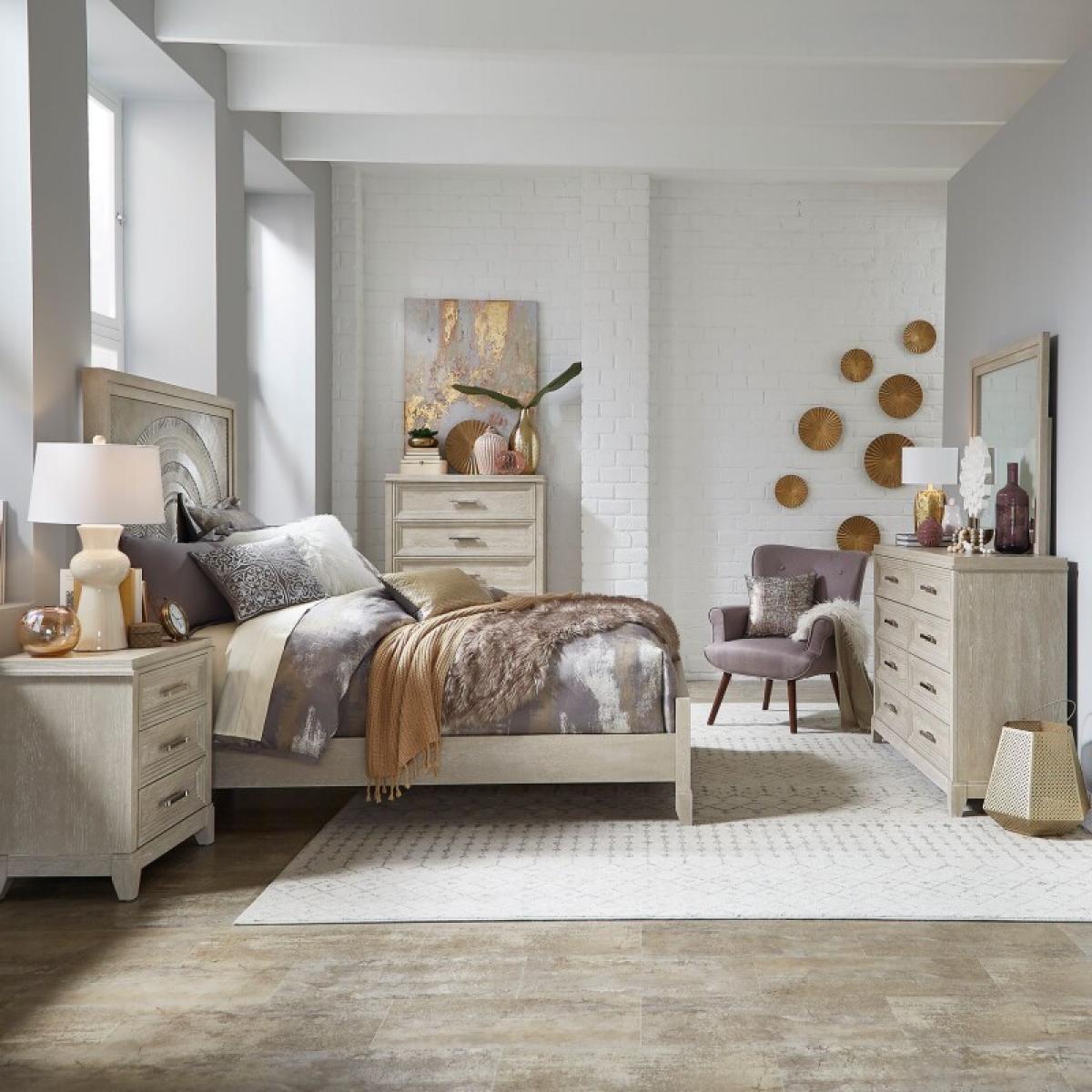 Belmar Queen Panel Bed, Dresser & Mirror, Chest, Night Stand - Image 2