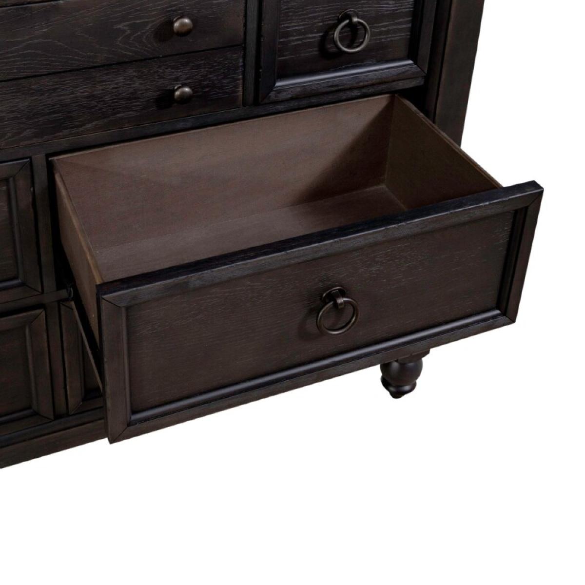 Americana Farmhouse 12 Drawer Chesser - Black - Image 13