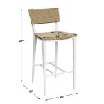 Calbas Outdoor Bar Stool, White - Image 13