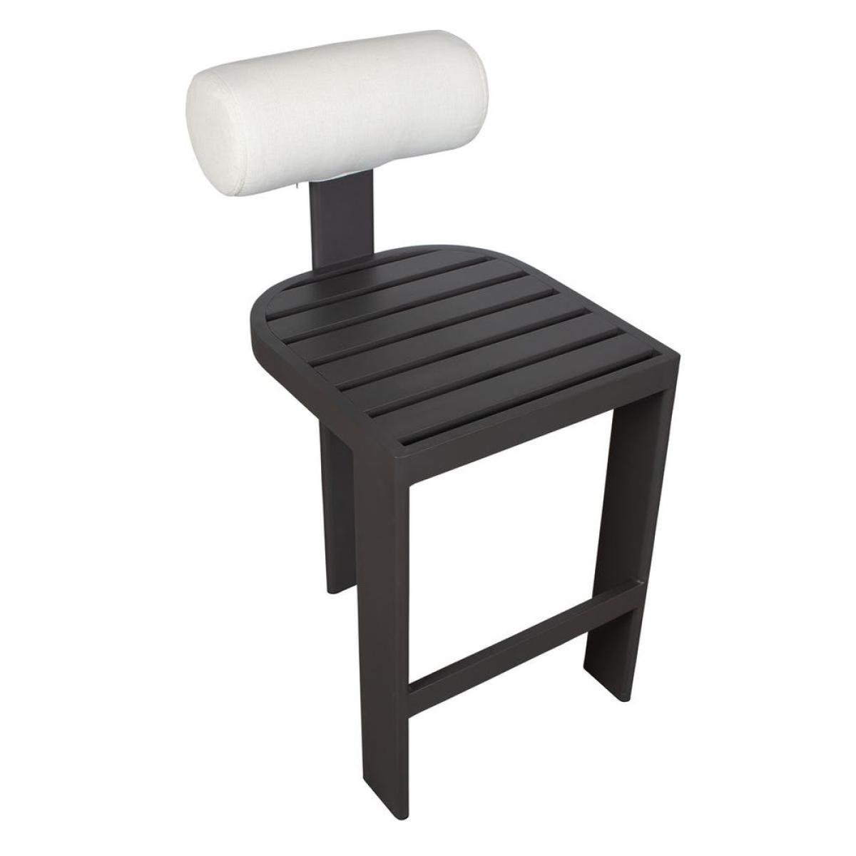 Bolster Back Outdoor Bar Stool - Image 11