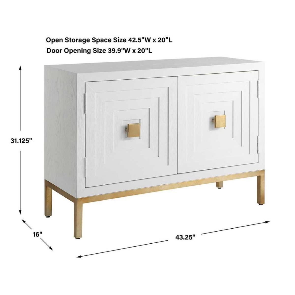 Aiken 2 Door Cabinet, White - Image 11