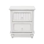 Monaco Blanc 2 Drawer Electrified Nightstand - Image 4