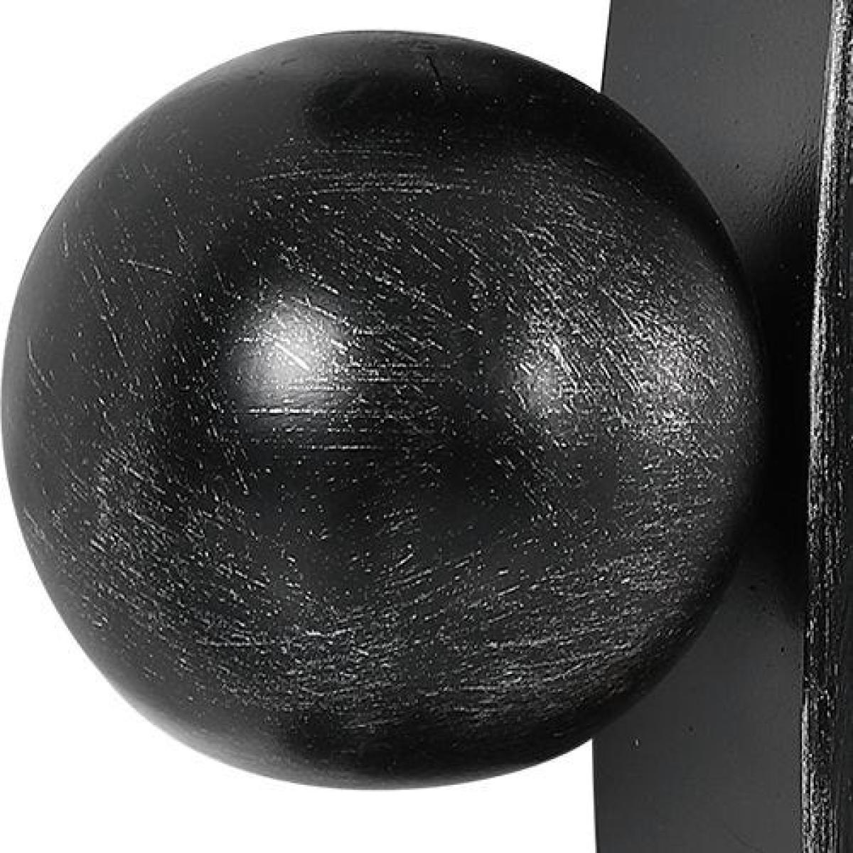 Cyra Round Mirror, Black - Image 3