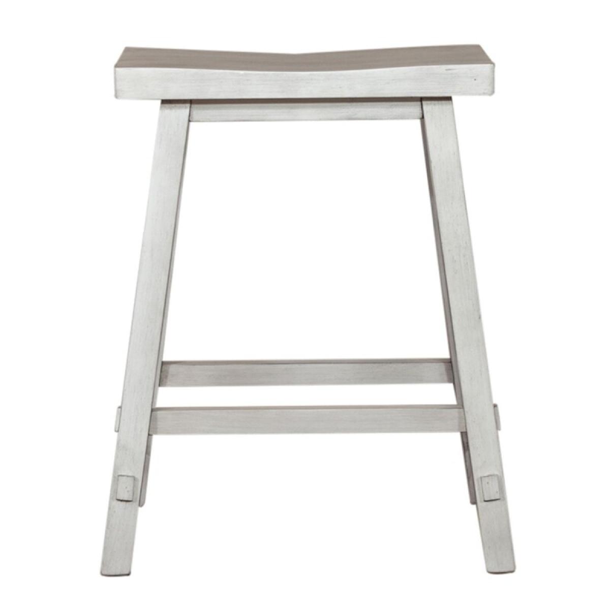 Creations 24 Inch Sawhorse Counter Stool - White - Image 4