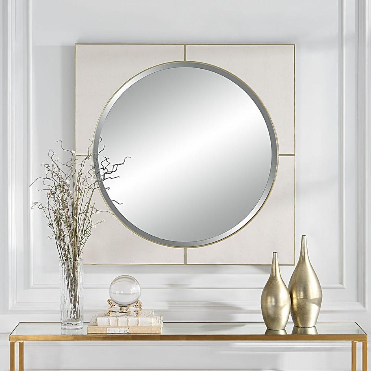 Cyprus Square Mirror, White - Image 7