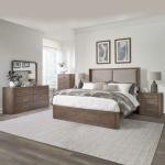 King Shelter Bed, Dresser & Mirror, Chest, Night Stand