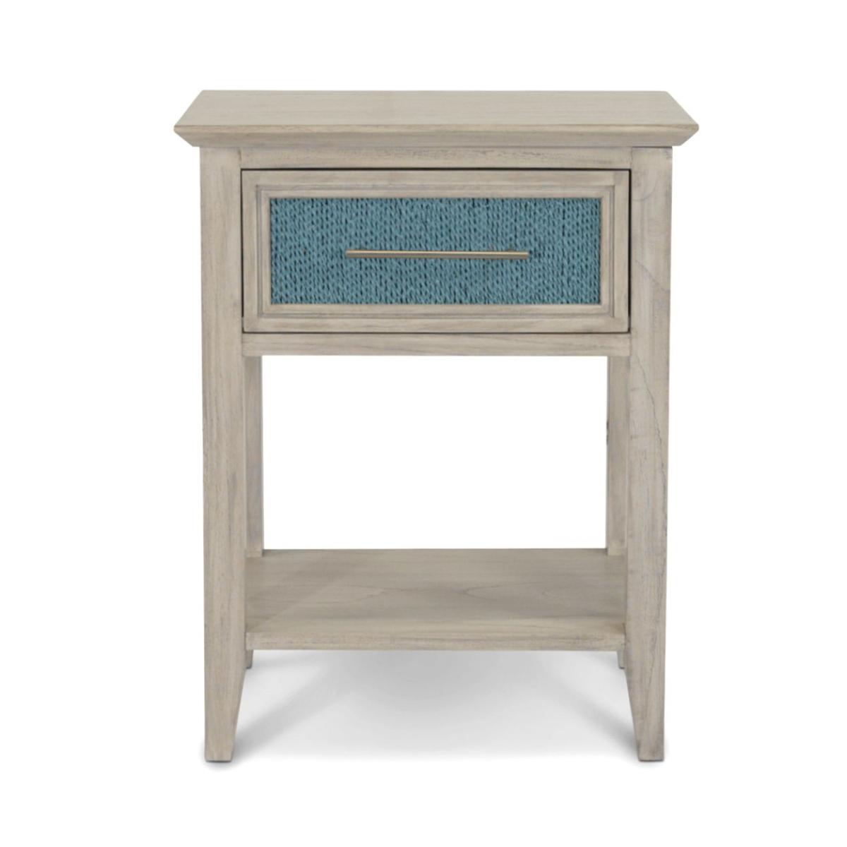 Ocean Isles 1 Drawer Woven Nightstand W/ Power And Usb A + C - Image 4