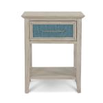 Ocean Isles 1 Drawer Woven Nightstand W/ Power And Usb A + C - Image 4