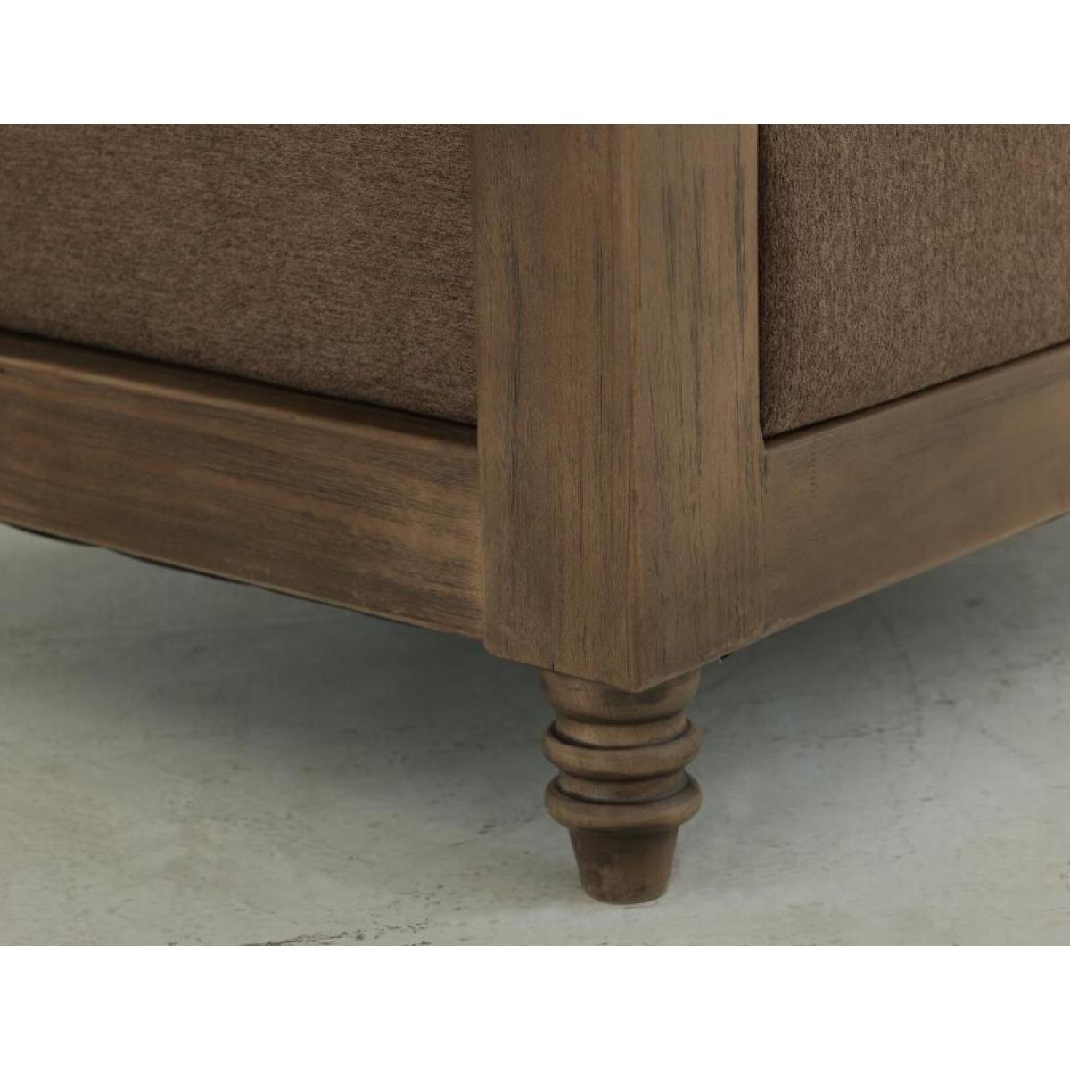 Wooden Frame, Upholstered Loveseat - Xel-Ha II - Image 6