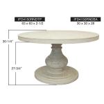 Bonanza Ivory, Round Dining Table - Bonanza - Image 10