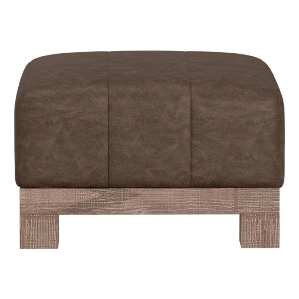Wooden Frame & Base, Upholstered Square Ottoman - Samba - Image 3
