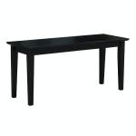 Dining Essentials - Shaker Bench in Black