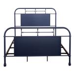 Vintage Series Queen Metal Bed- Navy - Image 4
