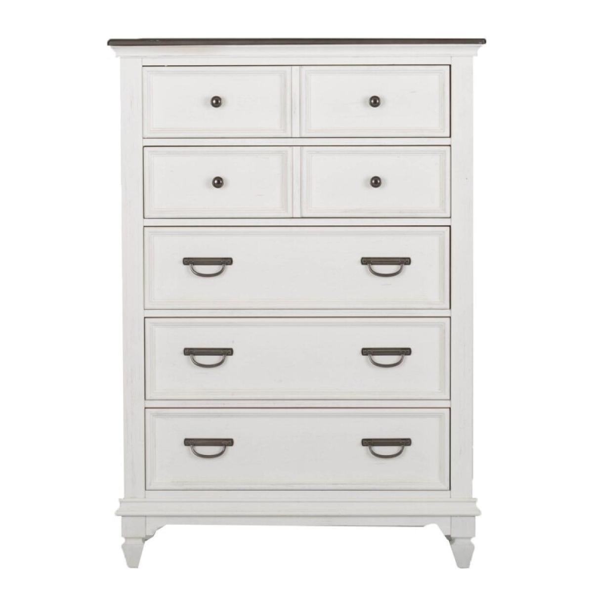 Allyson Park Queen Panel Bed, Dresser & Mirror, Chest - Image 6