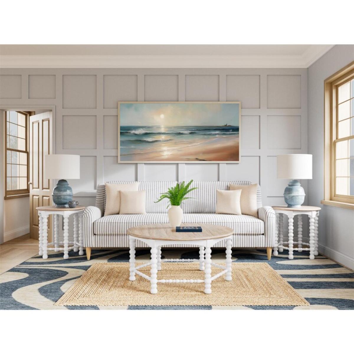 d3ab9f22a605344064fb1cb104d16295 Round Spindle End Table - Image 1