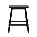 Creations 24 Inch Sawhorse Counter Stool - Black (RTA) - Image 4
