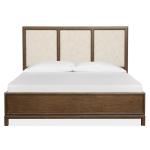 Ridgefield B6436-55 Complete Queen Panel Bed w/Upholstered Headboard