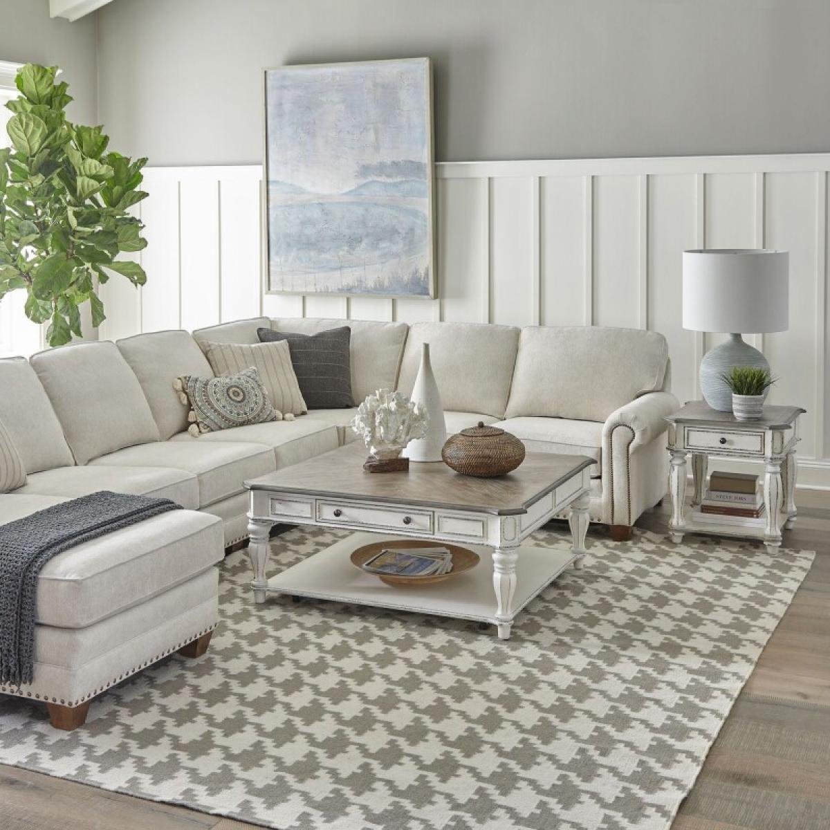 Magnolia Manor 3 Piece Set (1-Cocktail 2-End Tables) - Image 2