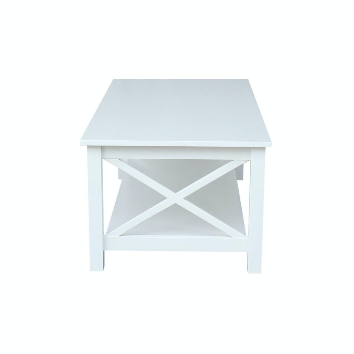 Hampton Collection Coffee Table in Pure White - Image 3