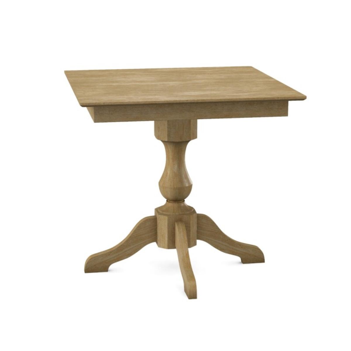 Build Your Own Pedestal Table w/ 36" Square Tabletop w/ Reverse Bevel Edge - Image 22