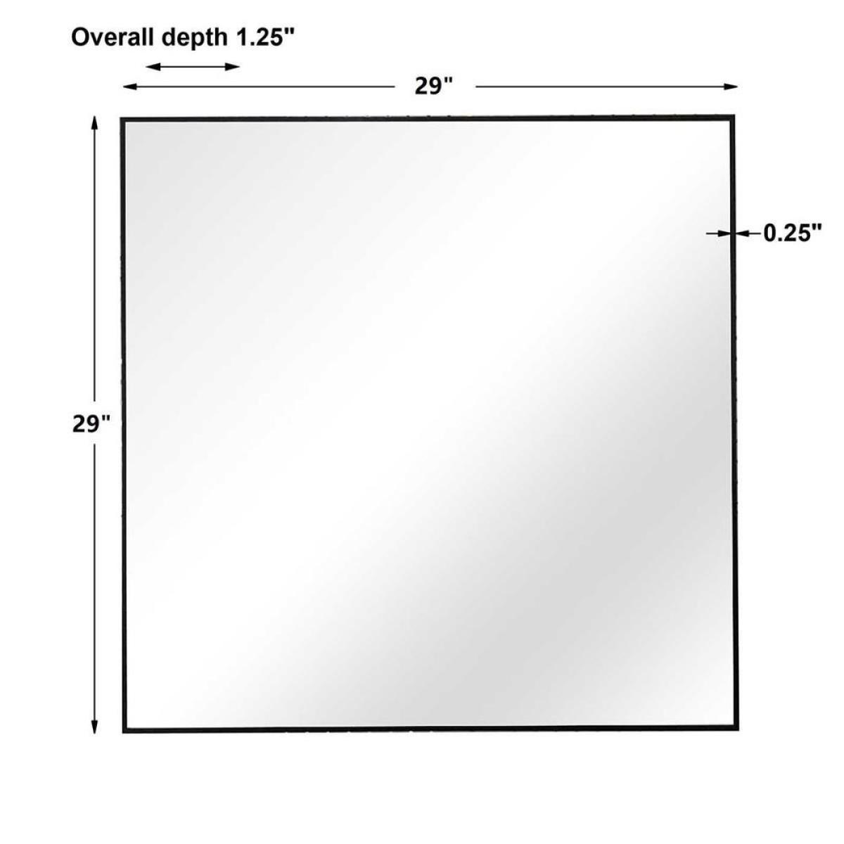 Alexo Square Mirror, Black - Image 8