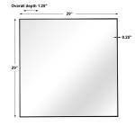 Alexo Square Mirror, Black - Image 8