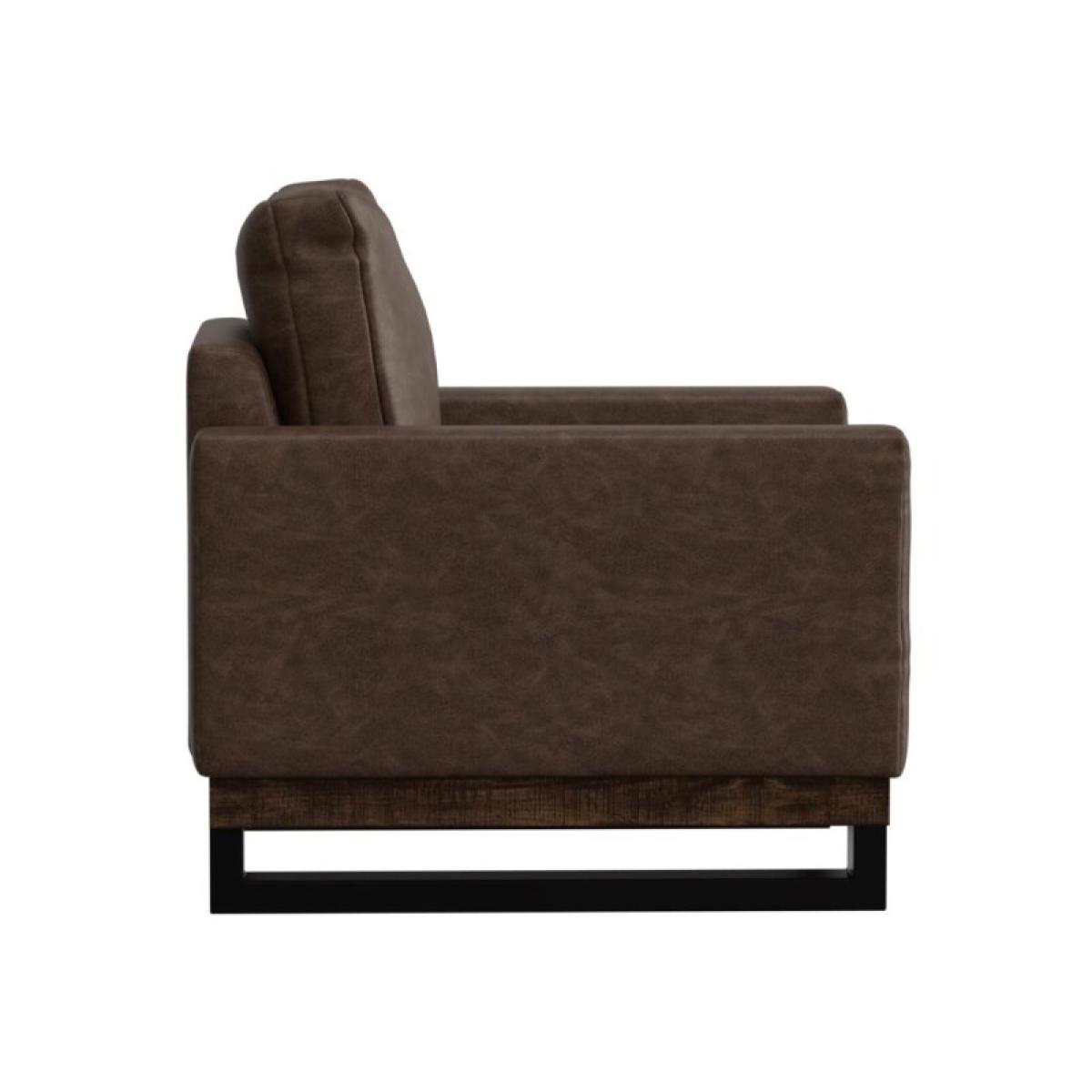 Metal & Wood Base, Armchair - Blackburn - Image 4