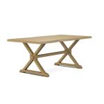 Farmhouse Live Edge Table Top w/ Farmhouse Trestle Base - T-4074A - Image 36