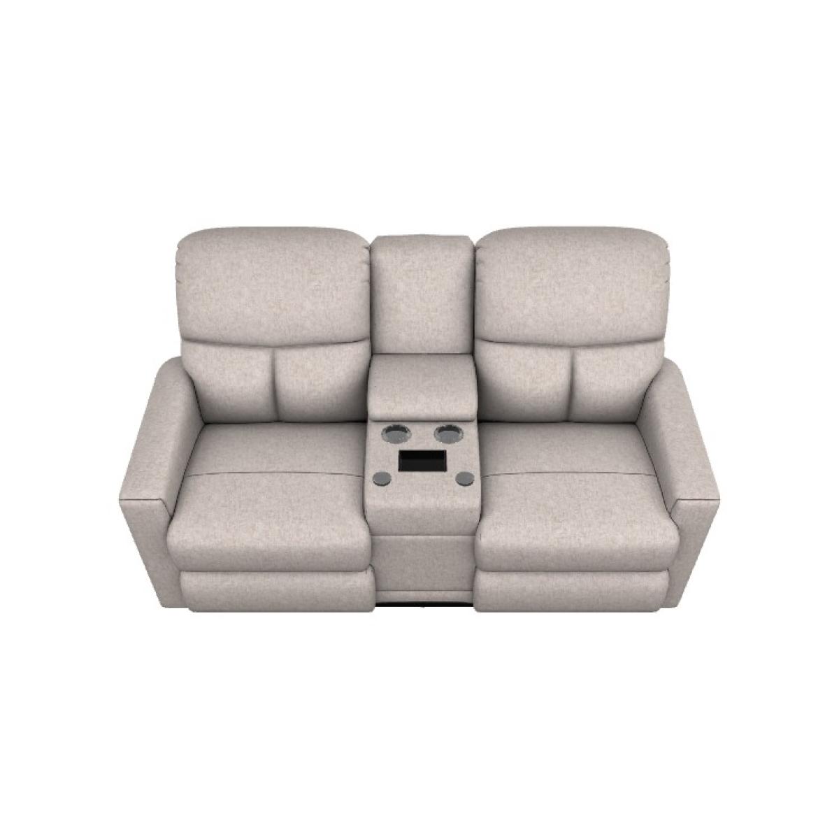 Hawthorn Power Reclining Loveseat W/ Headrest & Console - Image 3