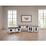 2 Sliding Doors 2 Metal Mesh Doors Cocktail Table - Pueblo - Image 4