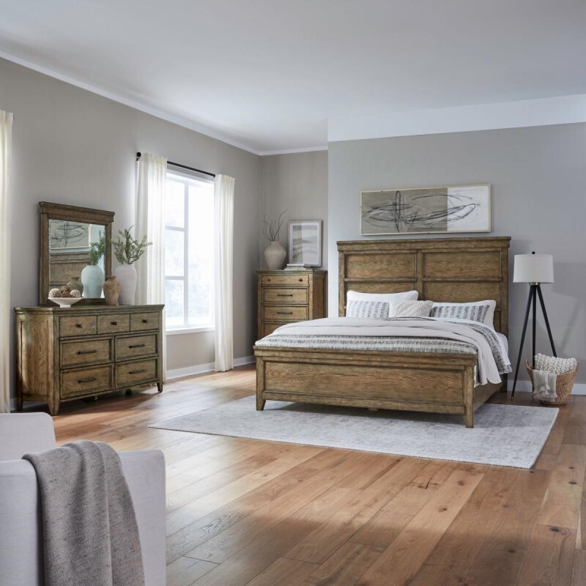 Carolina Park Queen Panel Bed, Dresser & Mirror, Chest - Image 2