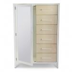 Miramar Woven Mirrored Door Chest - Image 5