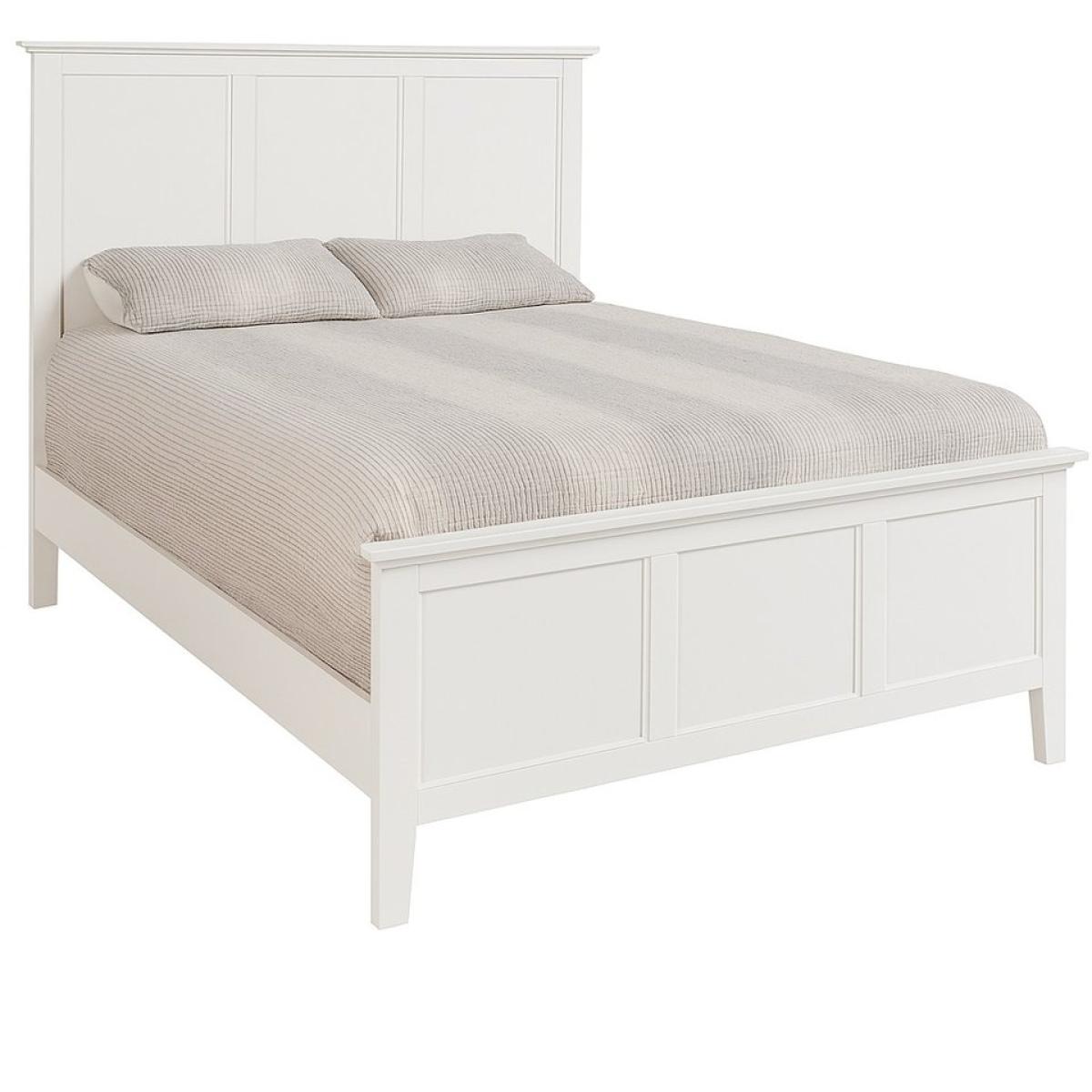 d65fbaf670210789a2ef7ddad6d3db2f Queen Lancaster Bed in Pure White - BD08-702QF - Image 1