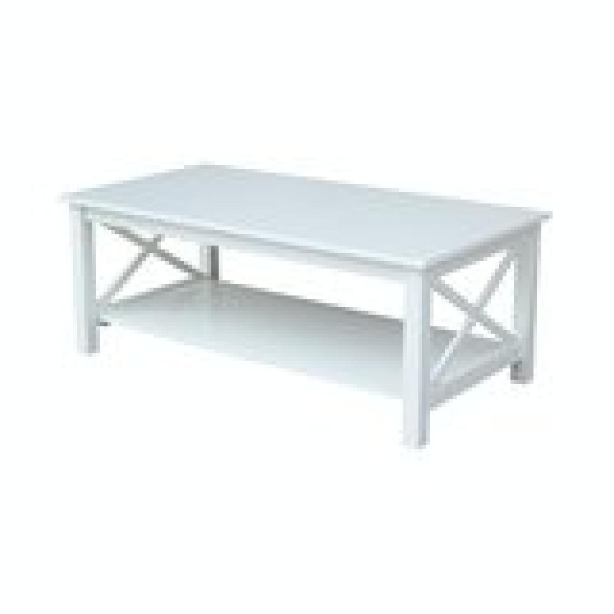 Hampton Collection Coffee Table in Pure White - Image 5
