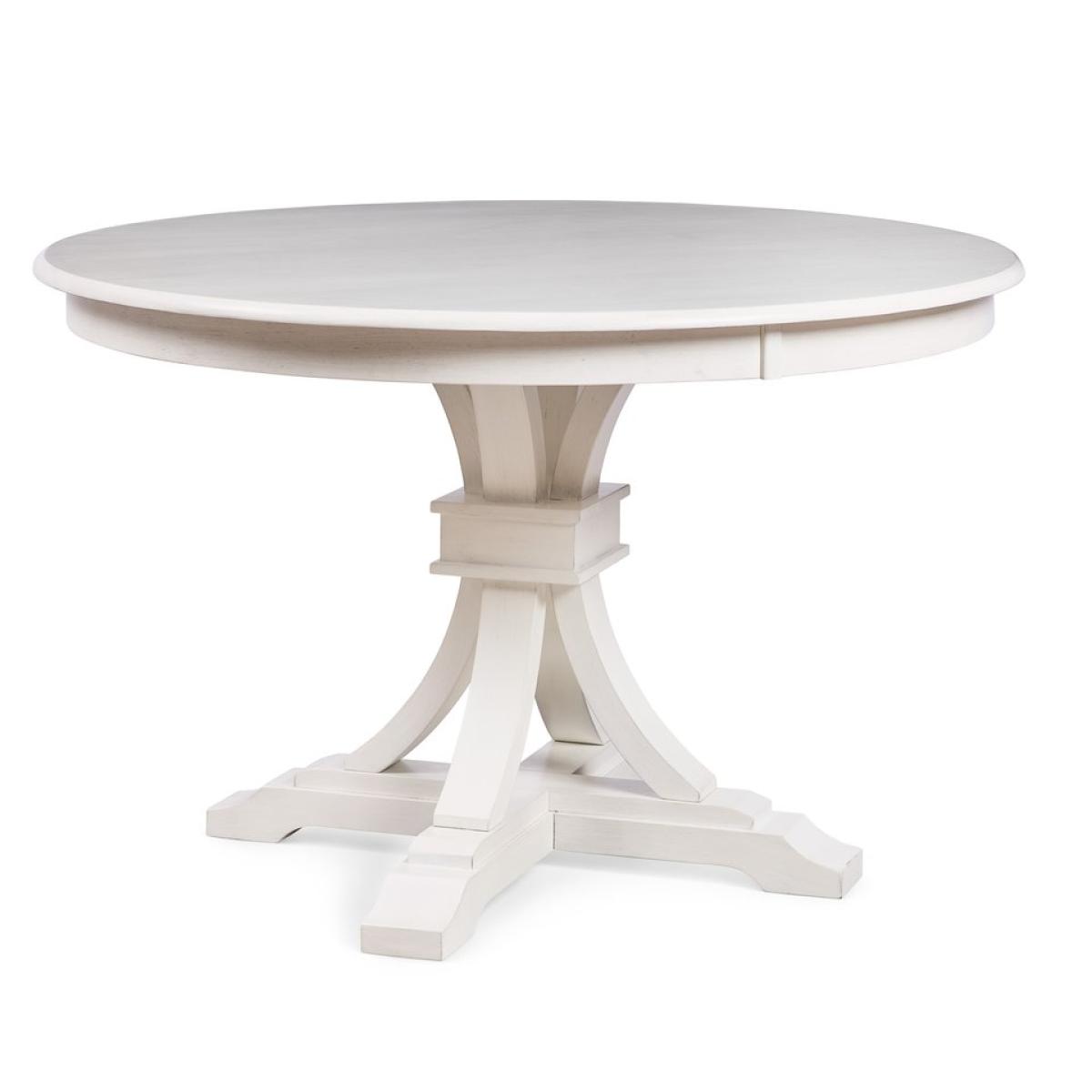 Hampton Collection - 48" Round Solid Top w/ 30"H Flair Pedestal Base in Chalk - T28-48RT - Image 2