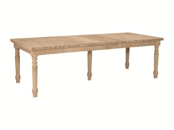 Farmhouse Solid Thick Table Top w/ Turned Legs (Set of 5) - T-4066XXTT