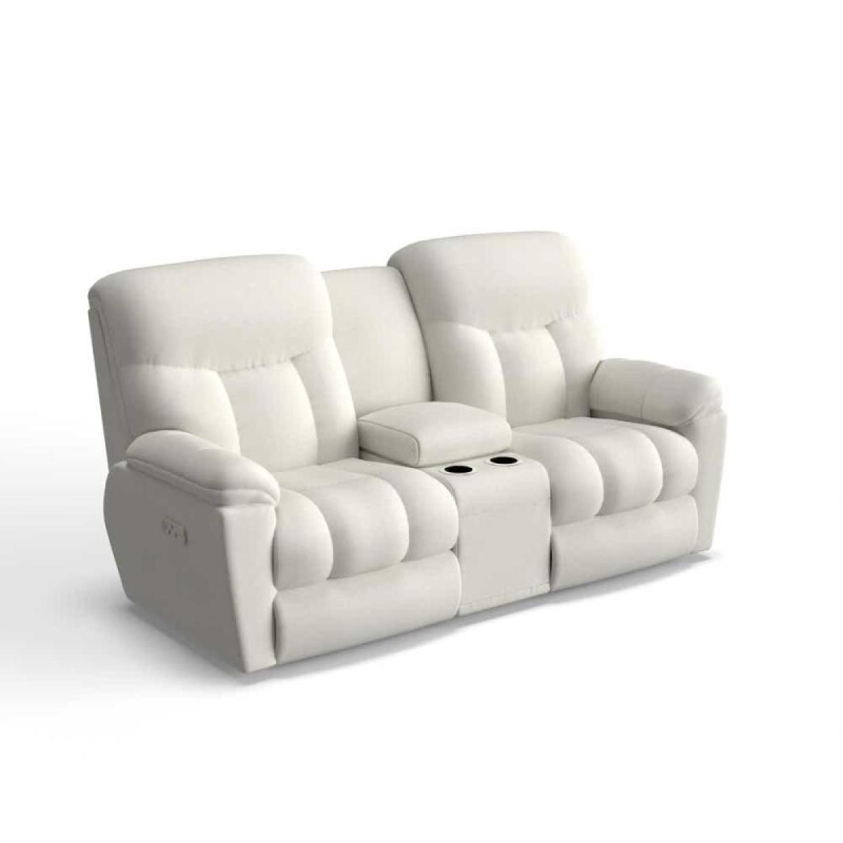 Morrison Power Reclining Loveseat W/ Headrest, Lumbar & Console - Image 2