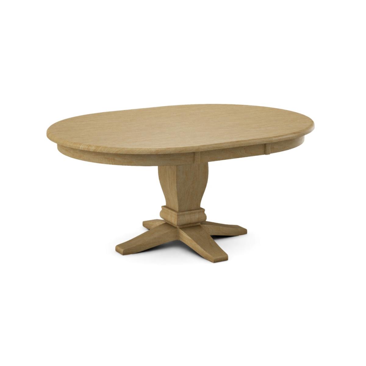 Build Your Own Pedestal Table w/ 48" x 66" Butterfly Leaf Extension Tabletop w/Half Bullnose Edge - Image 2