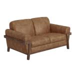 Wooden Frame & Base, Loveseat - Loft Brown