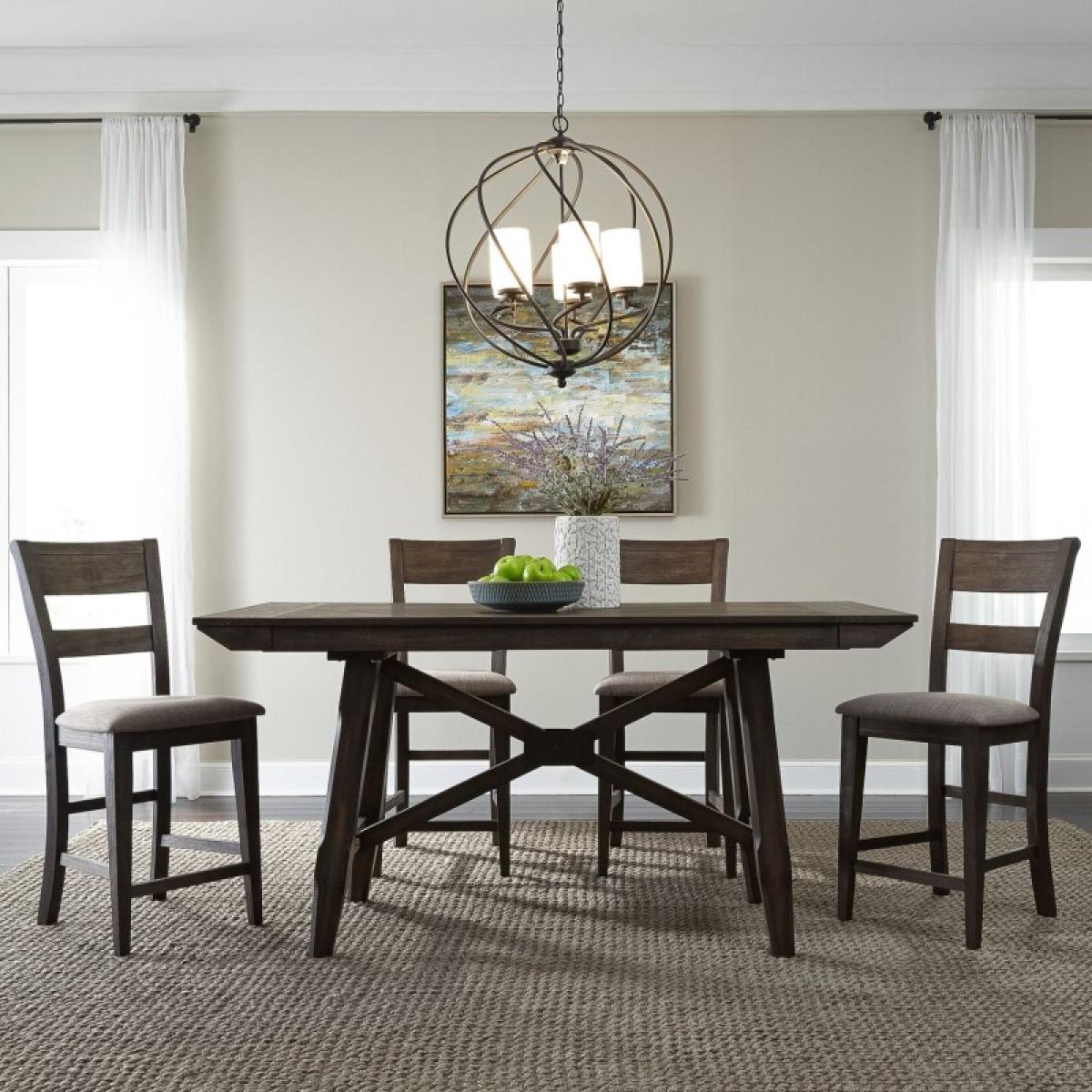 Double Bridge 5 Piece Gathering Table Set - Image 2