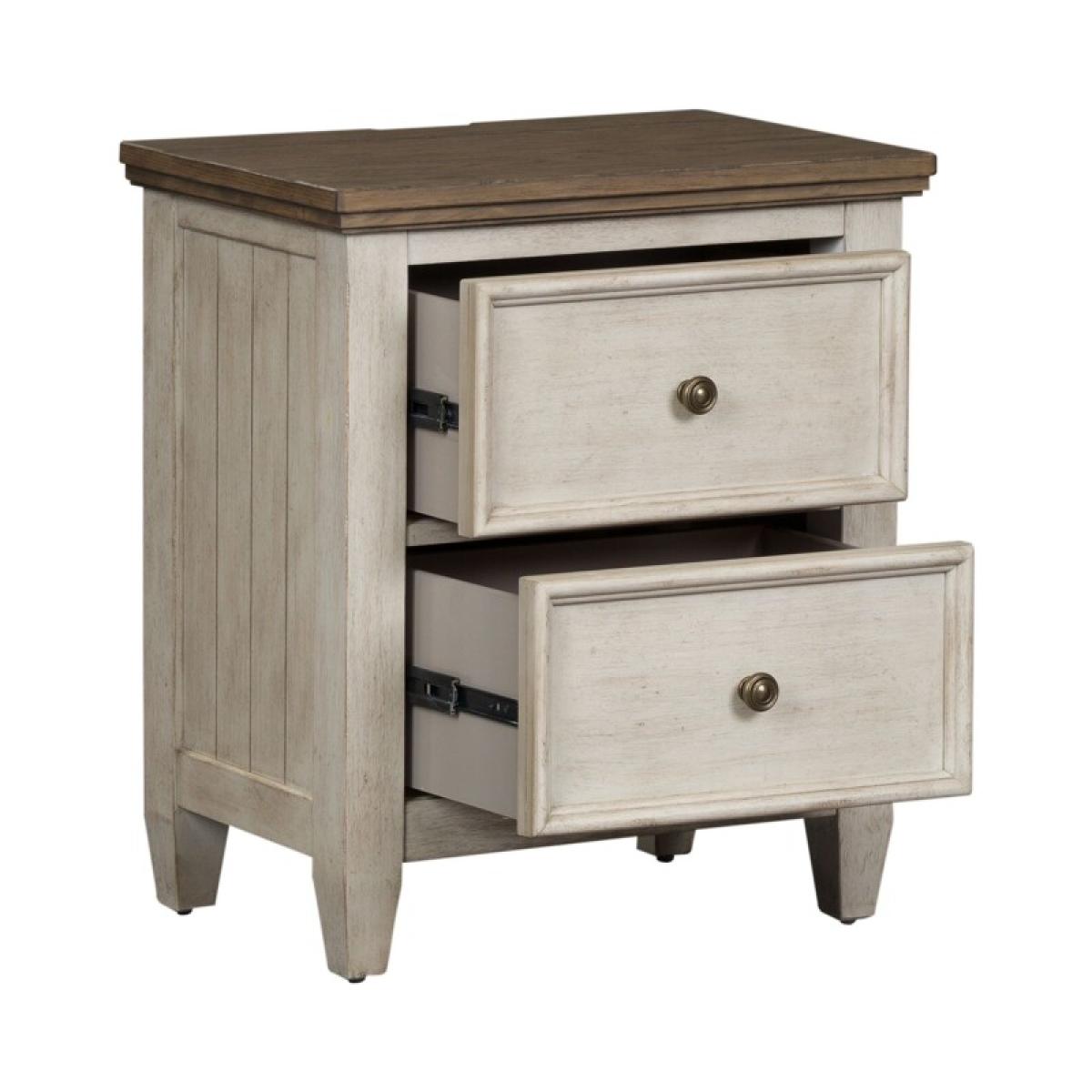 Heartland 2 Drawer Night Stand w/ Charging Station - Image 7