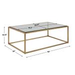 Bravura Coffee Table, Gold - Image 8