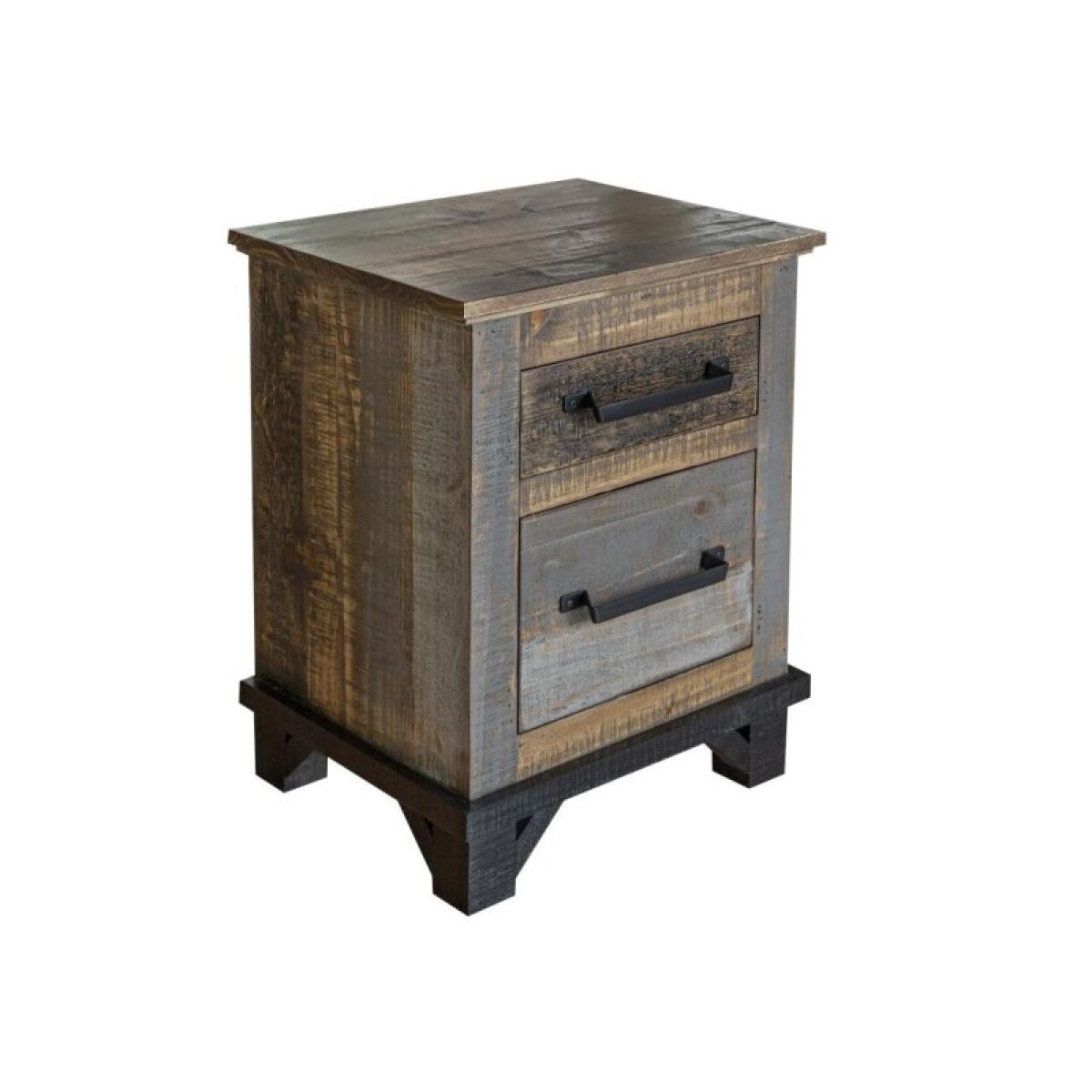 2 Drawer Nightstand - Loft Brown - Image 2