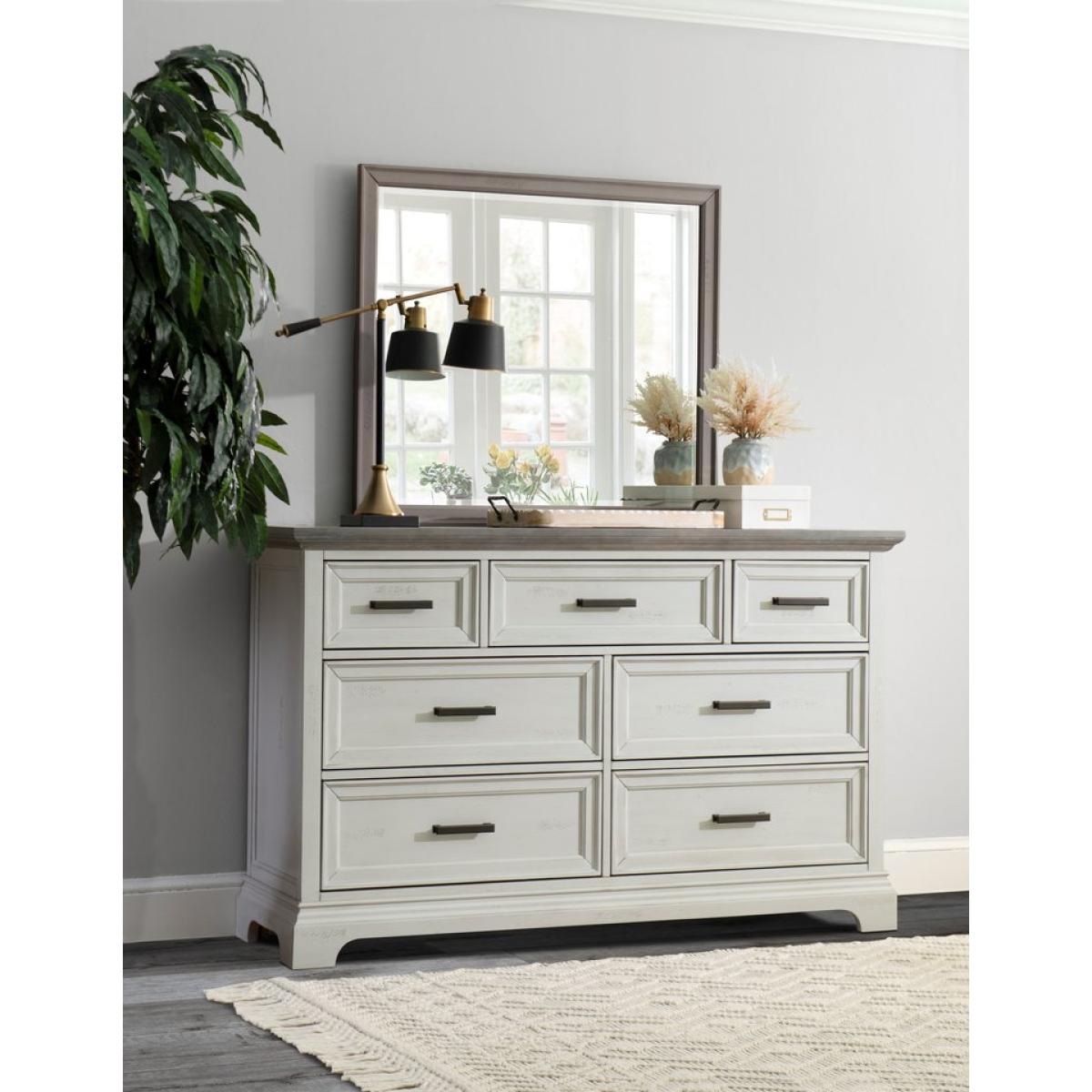 Summit 7 Drawer Chest in Mist & Heather Gray - Image 2