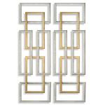 Aerin Metal Wall Panels, S/2