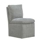 Accent Dining Chair w/ Casters - Sapphire - Image 5