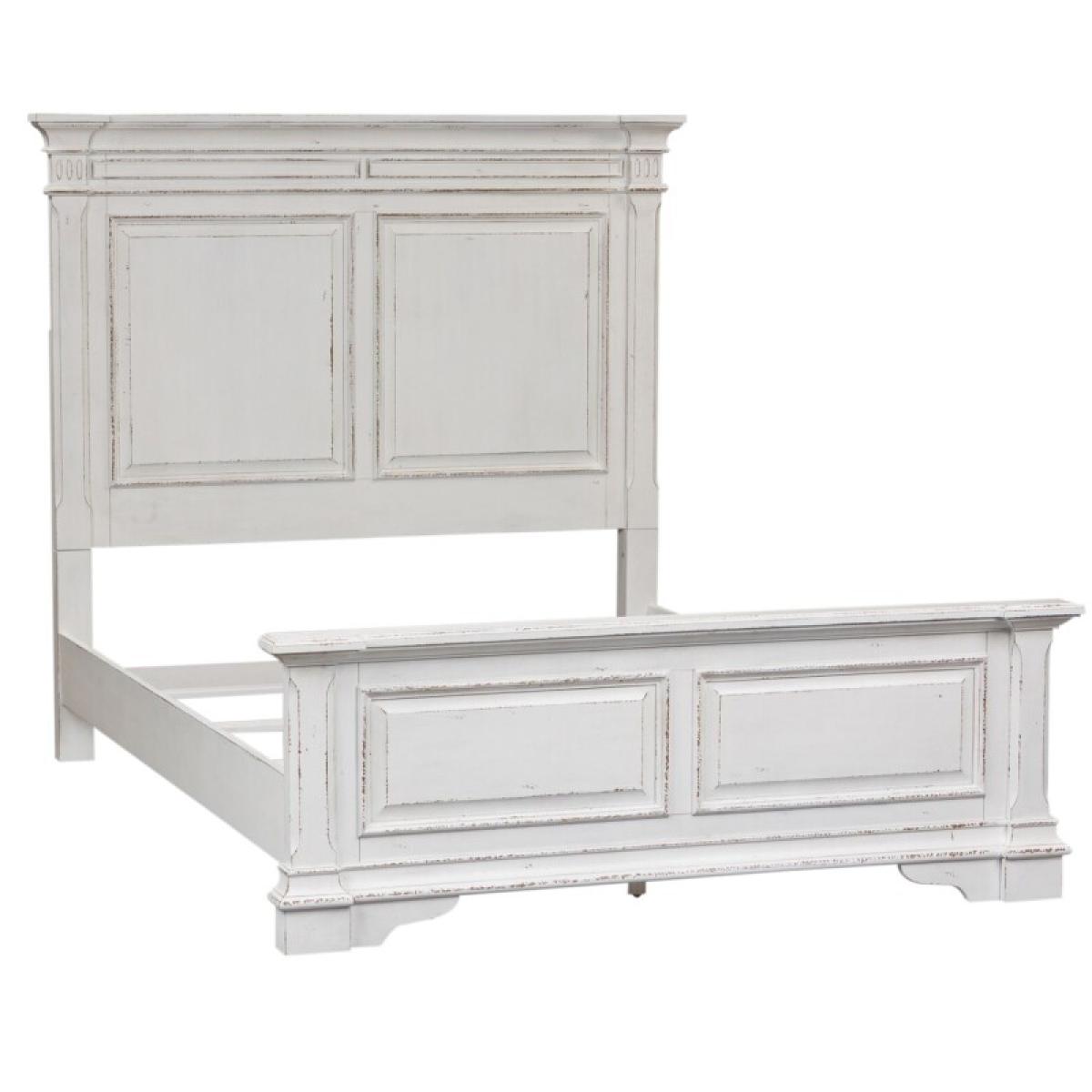 King Panel Bed, Dresser & Mirror, Night Stand - Image 3