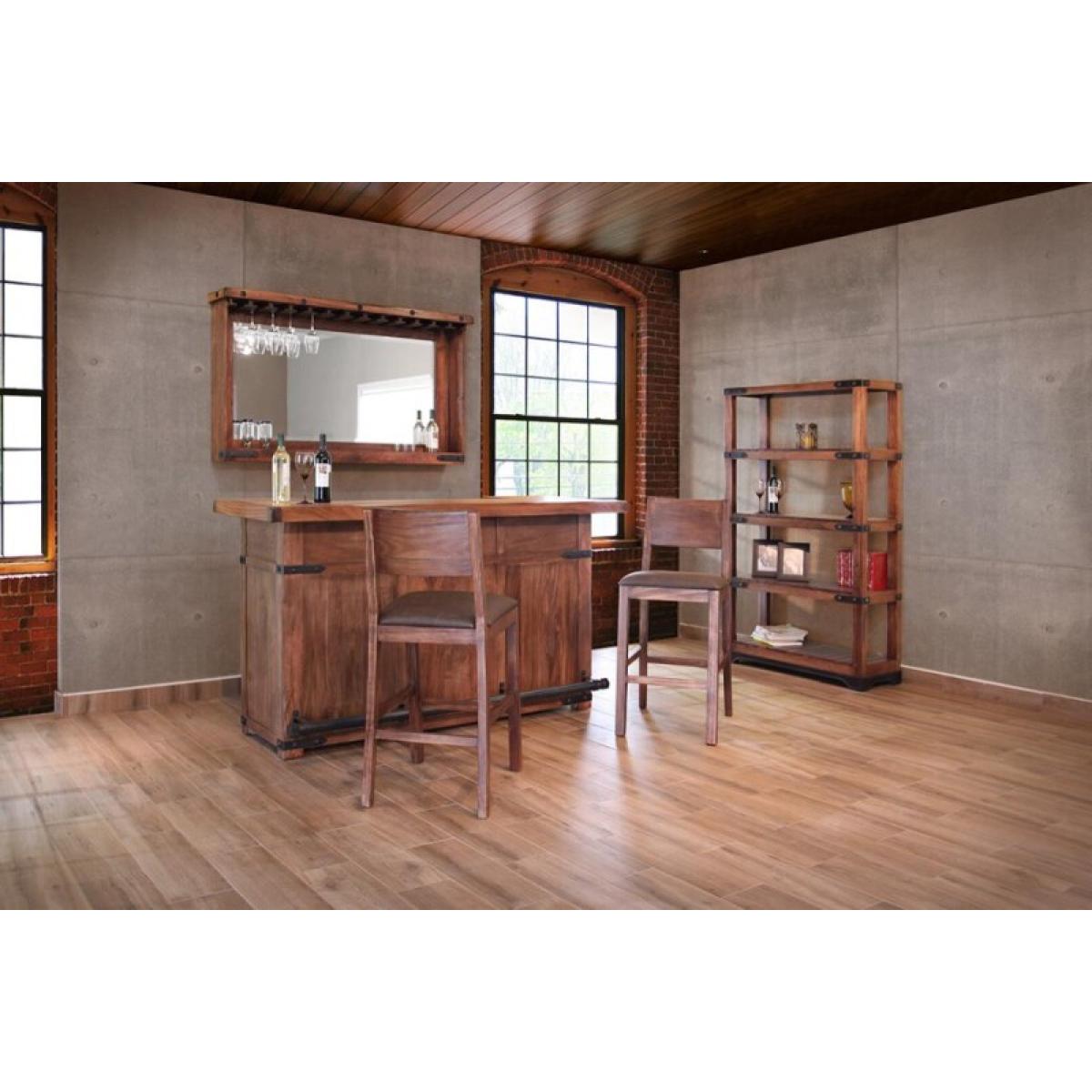 Parota 4 Shelves 70" Bookcase - Image 5