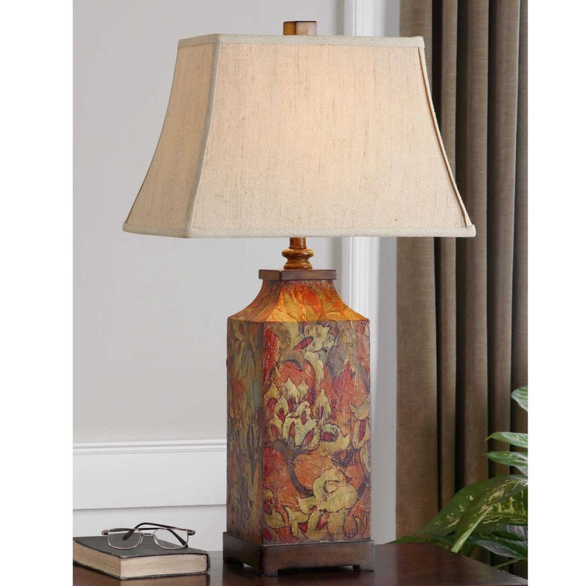 Colorful Flowers Table Lamp - Image 3